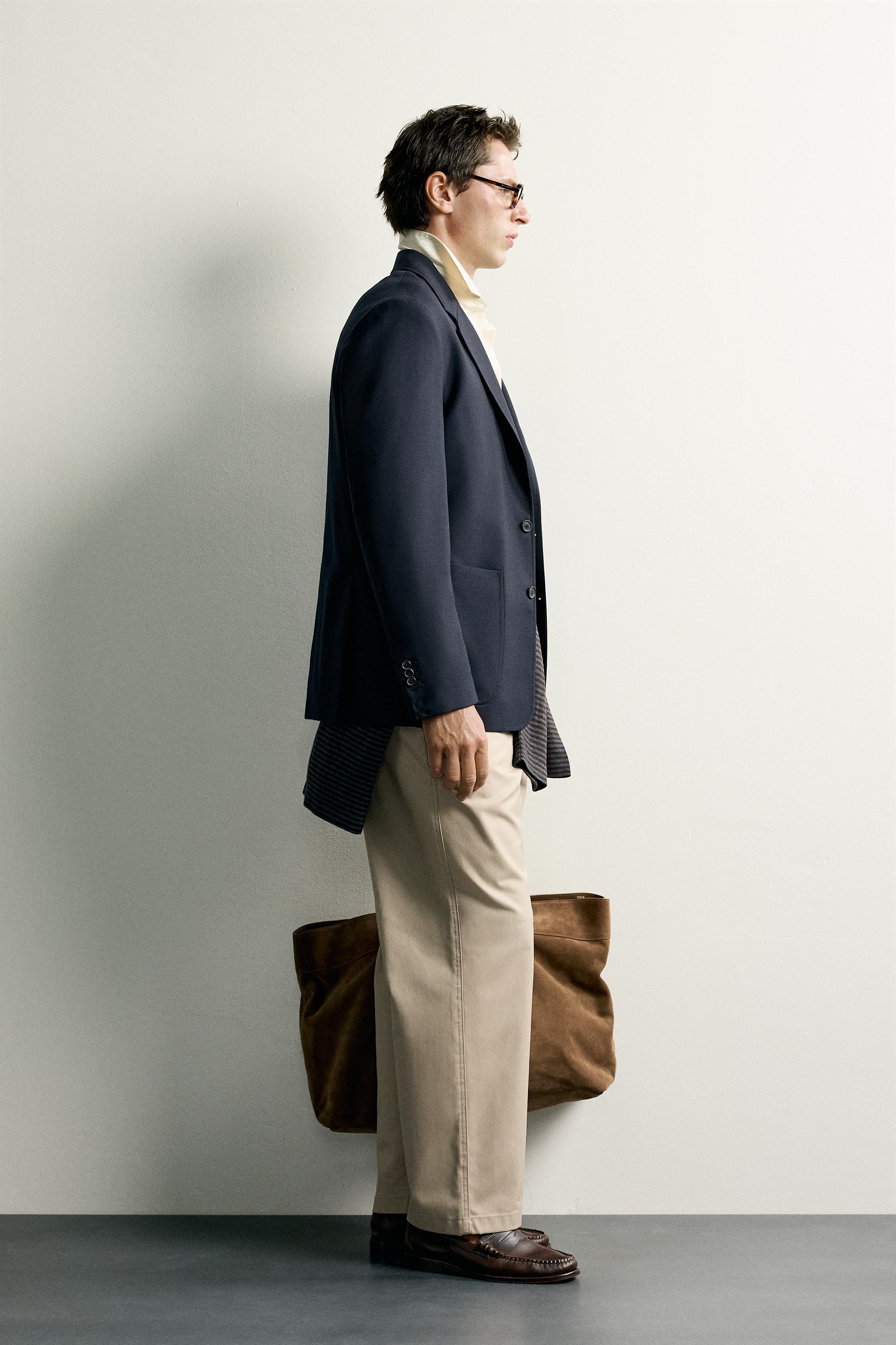 100% WOOL RELAXED FIT BLAZER